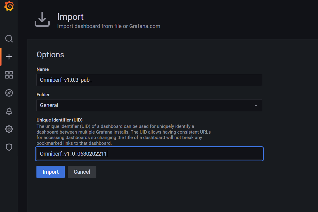 Import Dashboard